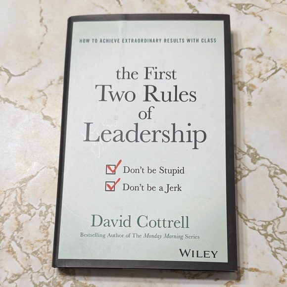 The First Two Rules of Leadership Book by Wiley - Picture 1 of 2